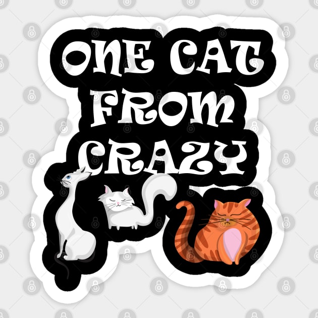 One cat from Crazy Sticker by madeinchorley